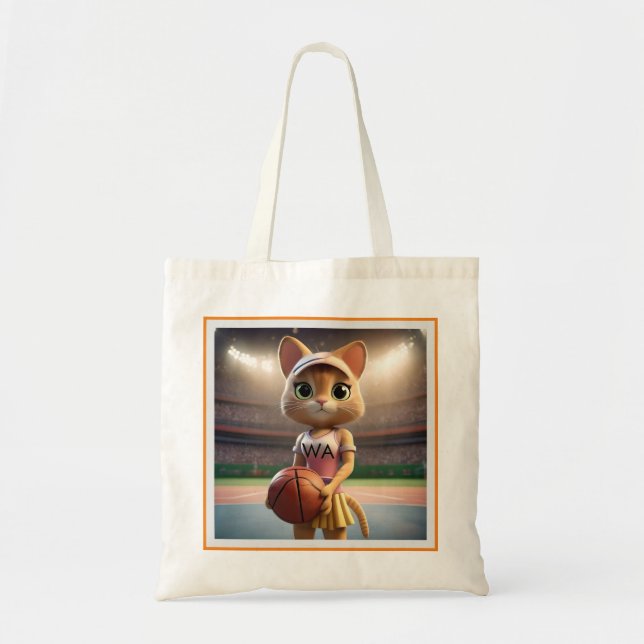Bolsa Tote Gato de Netball feminino (Frente)