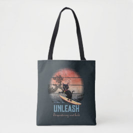 Bolsa Tote Gato de Onda Sunset