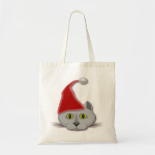 BOLSA TOTE GATO DE PAPAIS NOEIS DE NATAL DE MERCADORIAS