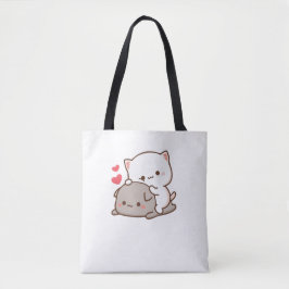 Bolsa Tote Gato de Pêssego de Mochi Cugado