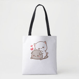 Bolsa Tote Gato de Pêssego de Mochi Cugado