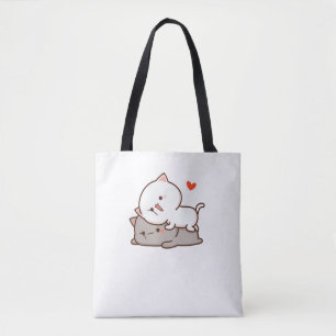 Bolsa Tote Gato de Pêssego de Mochi Cugado