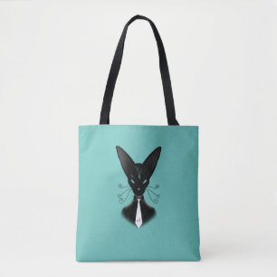 Bolsa Tote Gato de Punk sofisticado