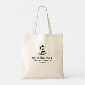 Bolsa Tote Gato de Schrodinger Ciência Fofa Filosofia