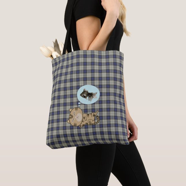 Bolsa Tote Gato de sonho (Close Up)