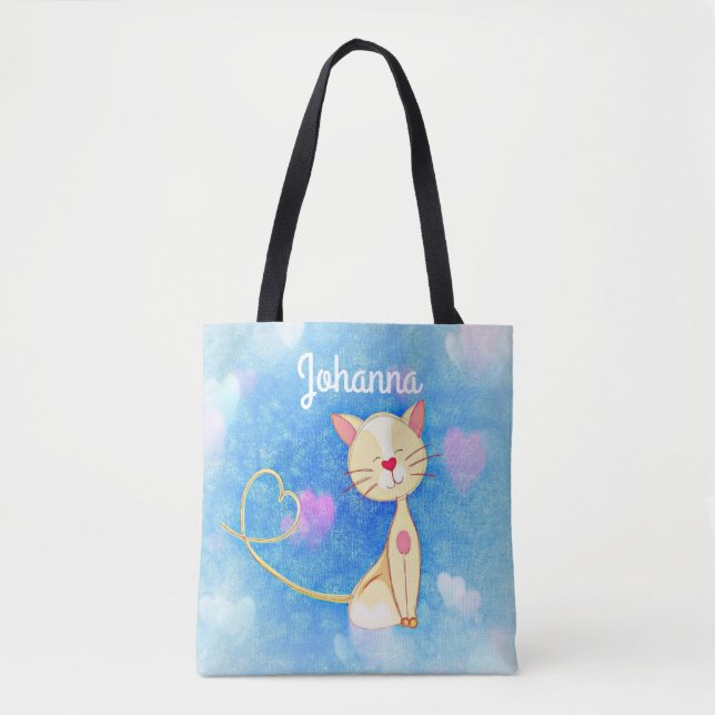 Bolsa Tote Gato de Sonho (Frente)