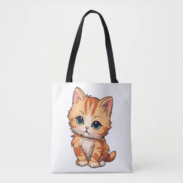 Bolsa Tote Gato de Tabby (Frente)