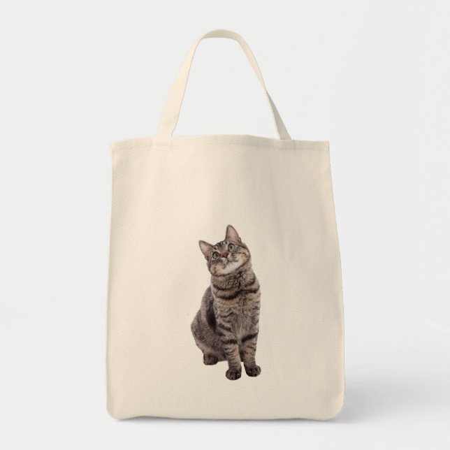 Bolsa Tote Gato de Tabby (Frente)
