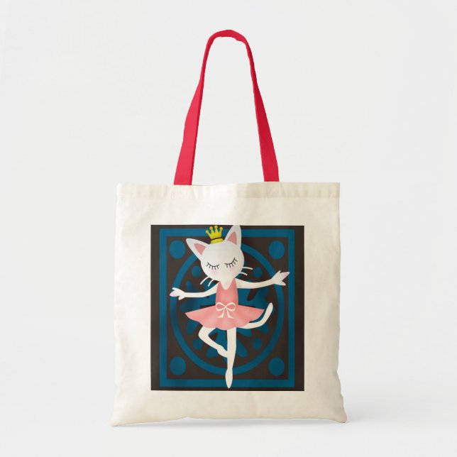 Bolsa Tote Gato do balé (Frente)