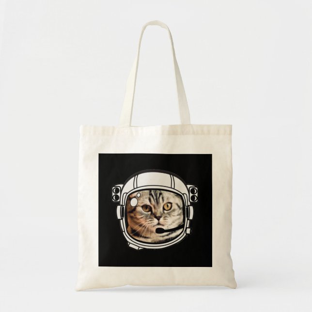 Bolsa Tote Gato do Espaço (Frente)