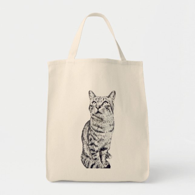 Bolsa Tote gato-do-mato (Frente)