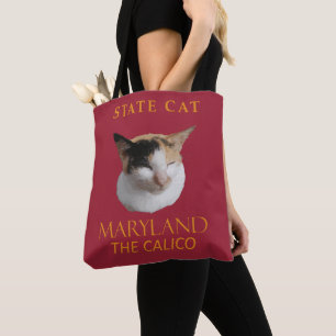 Bolsa Tote Gato do Território de Maryland O Calico