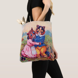Bolsa Tote Gato dos Amantes (Emoção Forte), Louis Wain