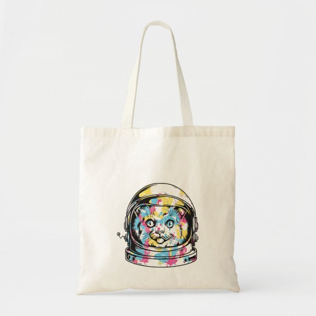 Bolsa Tote Gato dos astronautas lindos (Frente)