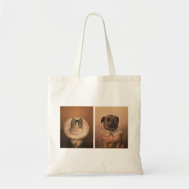 Bolsa Tote Gato e Cão (Frente)