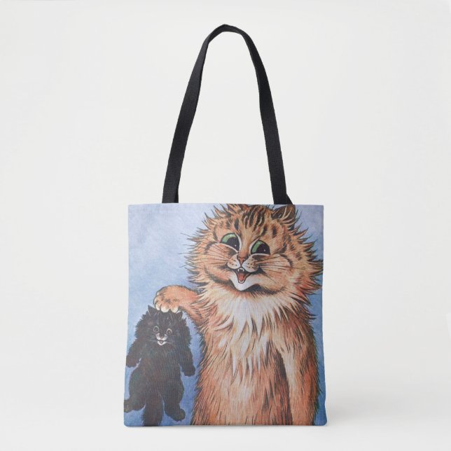 Bolsa Tote Gato e Gatinhos, Louis Wain (Frente)