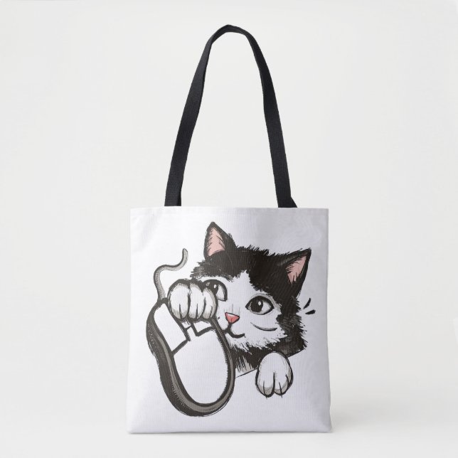 Bolsa Tote Gato e Rato (Frente)