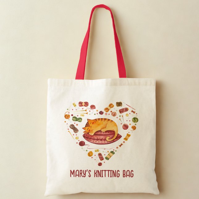 Bolsa Tote Gato e Saco de Arte (Criador carregado)