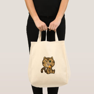 Bolsa Tote gato e sorvete