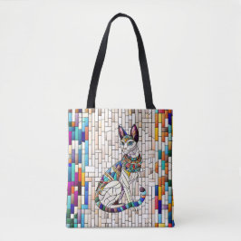 Bolsa Tote Gato Egípcio - Arte Mosaica