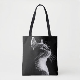 Bolsa Tote Gato Elegante