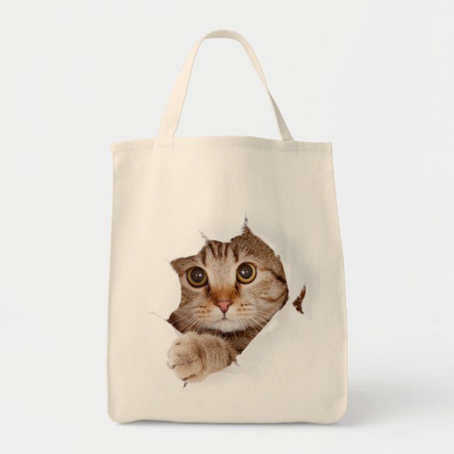 Bolsa Tote Gato em um saco! (Frente)