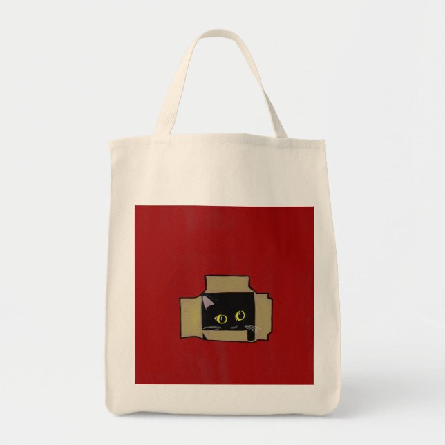Bolsa Tote Gato em uma caixa (Frente)