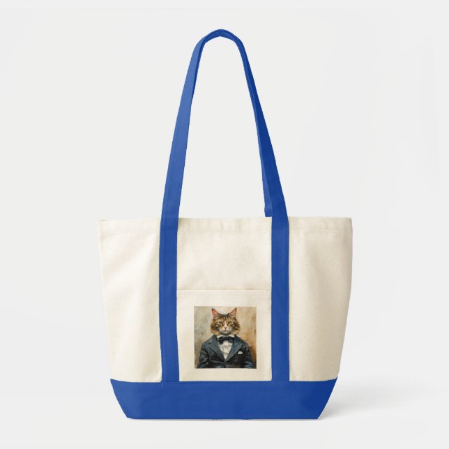 Bolsa Tote Gato em uma roupa (Frente)