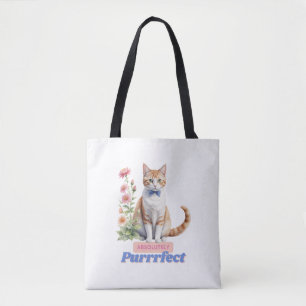 Bolsa Tote Gato encantador "Absolutamente Puro"