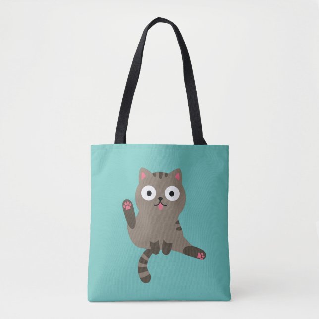 Bolsa Tote Gato Engraçado (Frente)