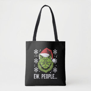 Bolsa Tote Gato engraçado de Natal Ih pessoas Amantes de gato