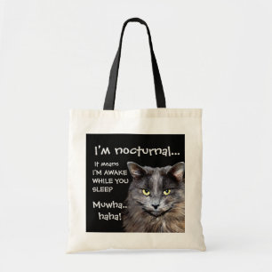 Bolsa Tote Gato Engraçado é Mau