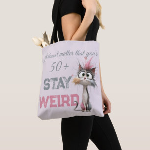Bolsa Tote Gato Envelhecendo Engraçado 50 Mais