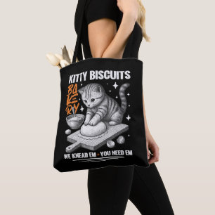 Bolsa Tote Gato Fazendo Biscoitos Padeiro Kitty Biscoitos Nós