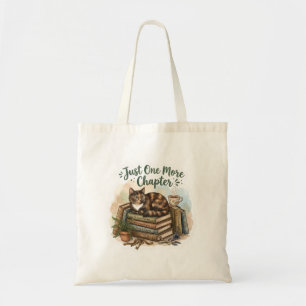 Bolsa Tote Gato Fofo Lendo Livros Só Mais Um Capítulo Aula