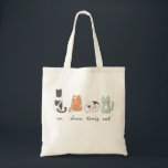 Bolsa Tote Gato francês bonito engraçado<br><div class="desc">T-shirt bonito engraçado dos gatos. Em francês,  o quatre (quatro) é pronunciado "CAT".

Purr-fect para amantes do gato e estudantes franceses. Diga o obrigado você a seu professor francês.</div>
