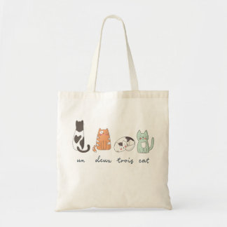 Bolsa Tote Gato francês bonito engraçado