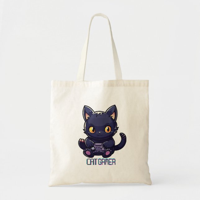 Bolsa Tote Gato Gamer (Frente)