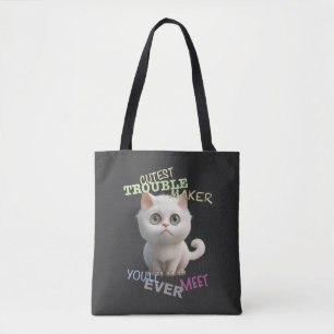 Bolsa Tote Gato Gatinho Cuttest Troubleshoot Maker Uma Divers