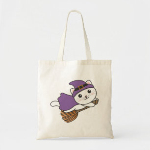 Bolsa Tote Gato Halloween Bruxas Crianças de Bruxas Roupas de