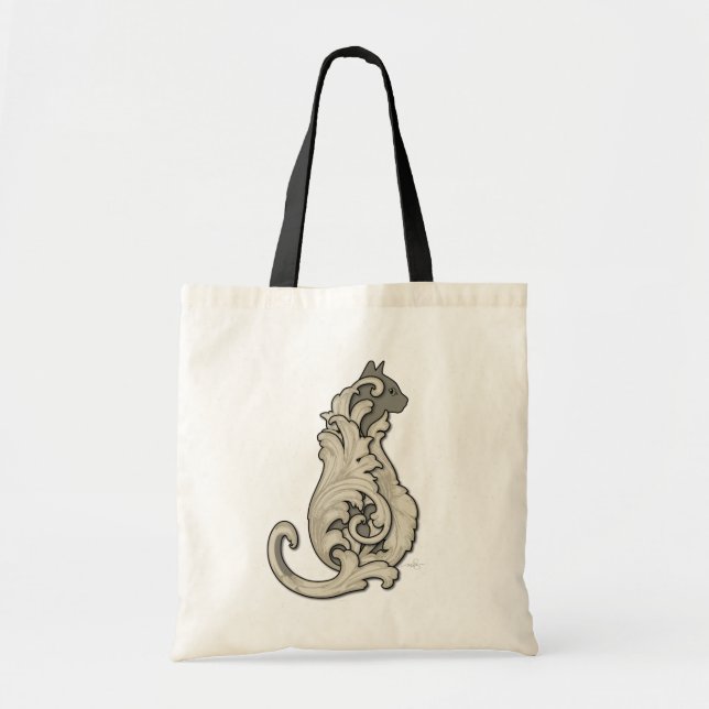 Bolsa Tote Gato Illustrista (Frente)
