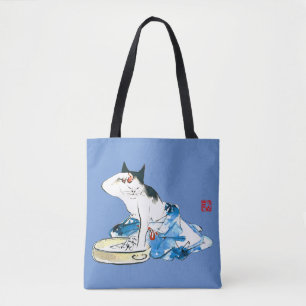 Bolsa Tote Gato japonês Humorístico - Balança II