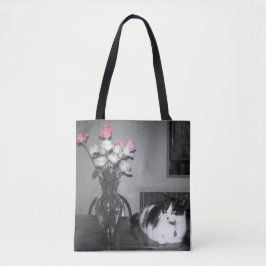 Bolsa Tote Gato "La Vie en Rosa"