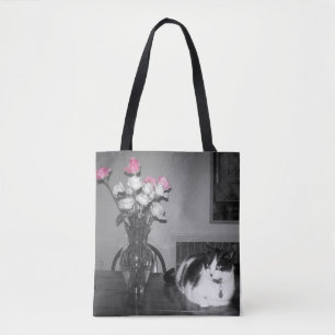 Bolsa Tote Gato "La Vie en Rosa" 