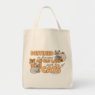 Bolsa Tote Gato Louco Futuro Dama Engraçada Dizendo Design
