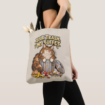Gato Maine Coon Engraçado - Seu Lixo Meu Bufê