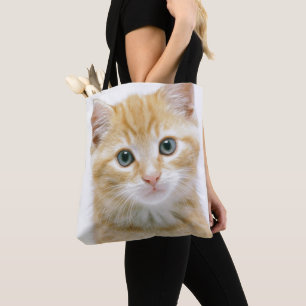 Bolsa Tote Gato malhado da laranja doce