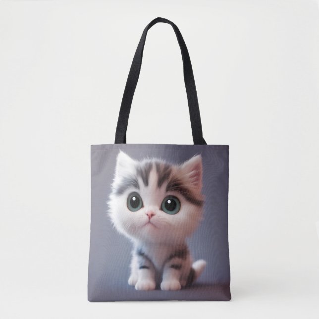 Bolsa Tote Gato muito bonito (Frente)