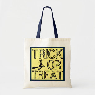 Bolsa Tote Gato Na Broomstick, Saco De Tote De Halloween