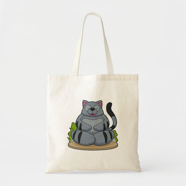 Bolsa Tote Gato na Malhação de Yoga (Frente)